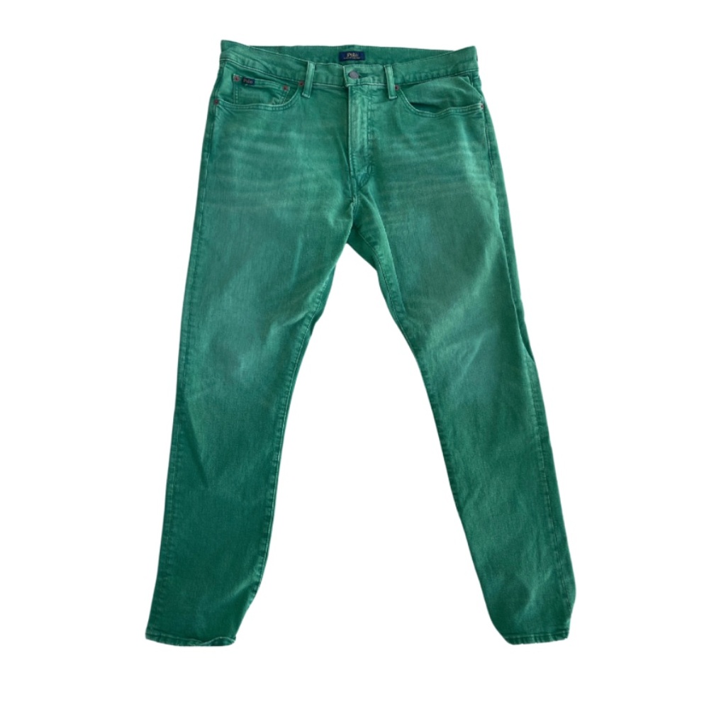 Polo Ralph Lauren washed Green wash Jea.n Straight Jean Size 36" x 30"